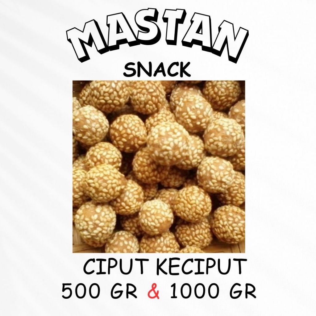 

[500gr & 1kg] Ciput Wijen Jadul Nenek Kue Kering Onde Onde Mini