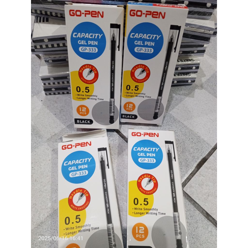 

BOLPEN 05 TINTA HITAM GO PEN @12BIJI