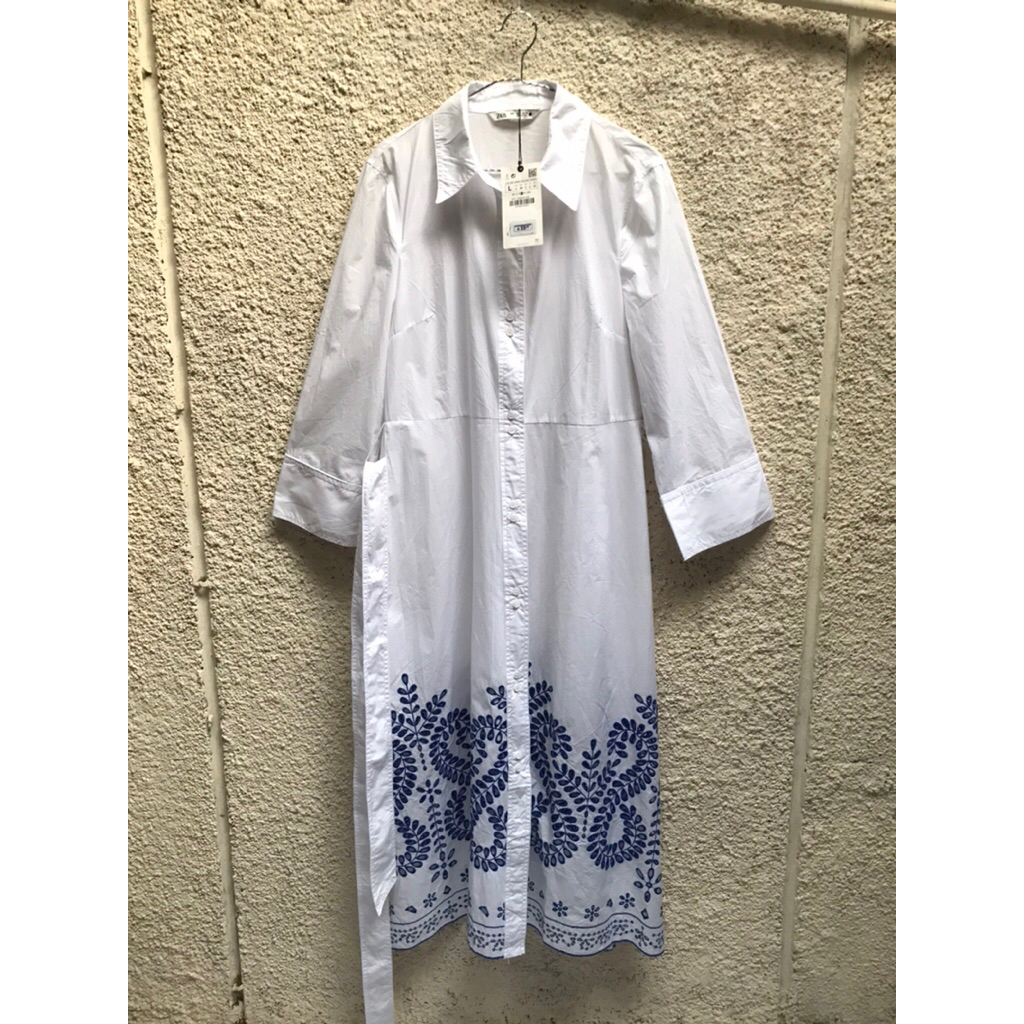 Zara Embroidery long dress