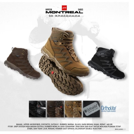 Sepatu Gunung Pria Montreal Arei Outdoorgear
