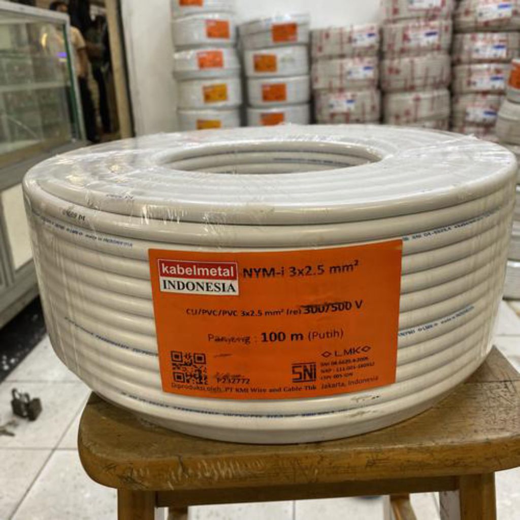 KABEL NYM 3X2,5 100METER KABELMETAL.