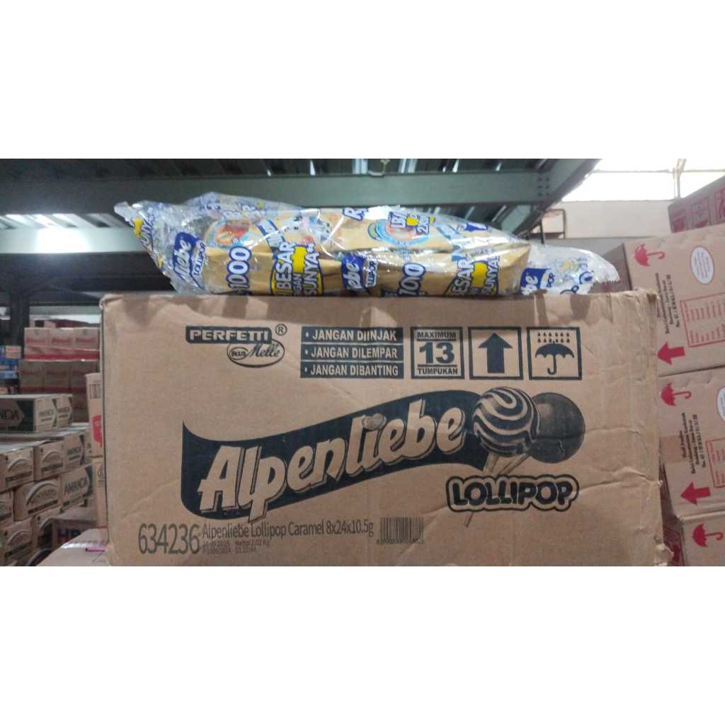 

Alpenlieble Lolipop renteng Caramel 2,5gr 1 renteng isi 12 pcs
