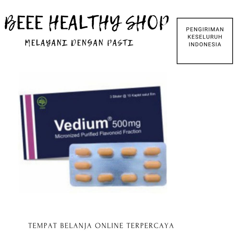 VEDIUM 500MG / VEDIUM UNTUK MENGOBATI WASIR / HARGA STRIP