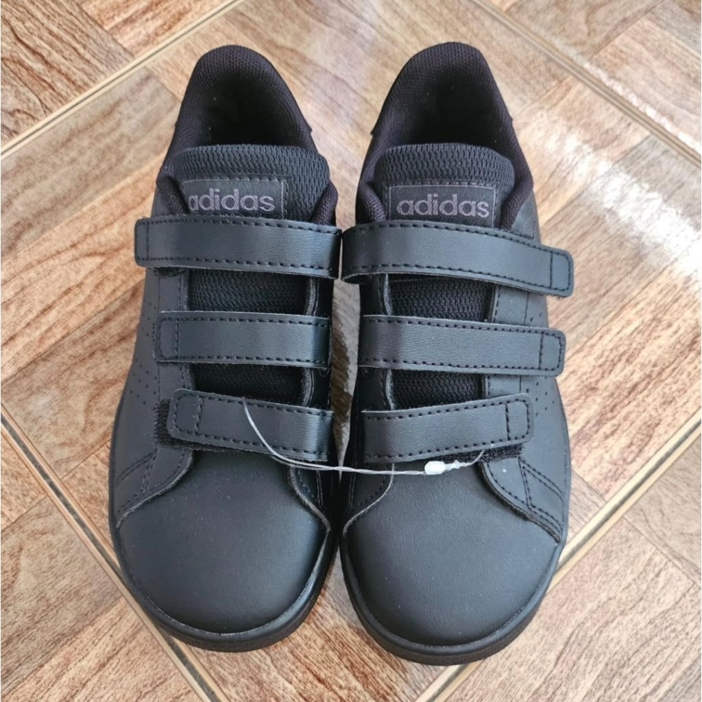 REPRICE(NEW) Adidas kids Advantage Court All Black