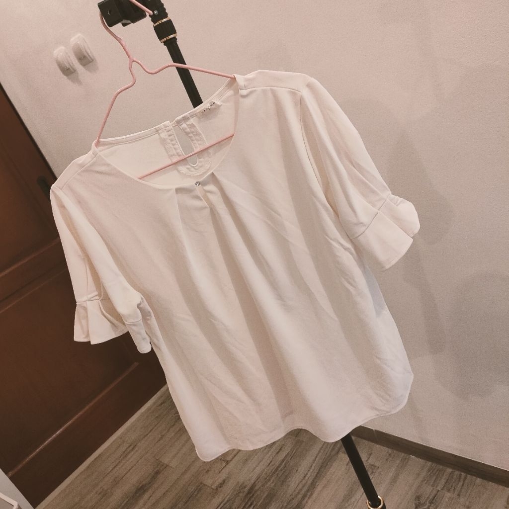 LATTE | PRELOVED blouse white GLACIER