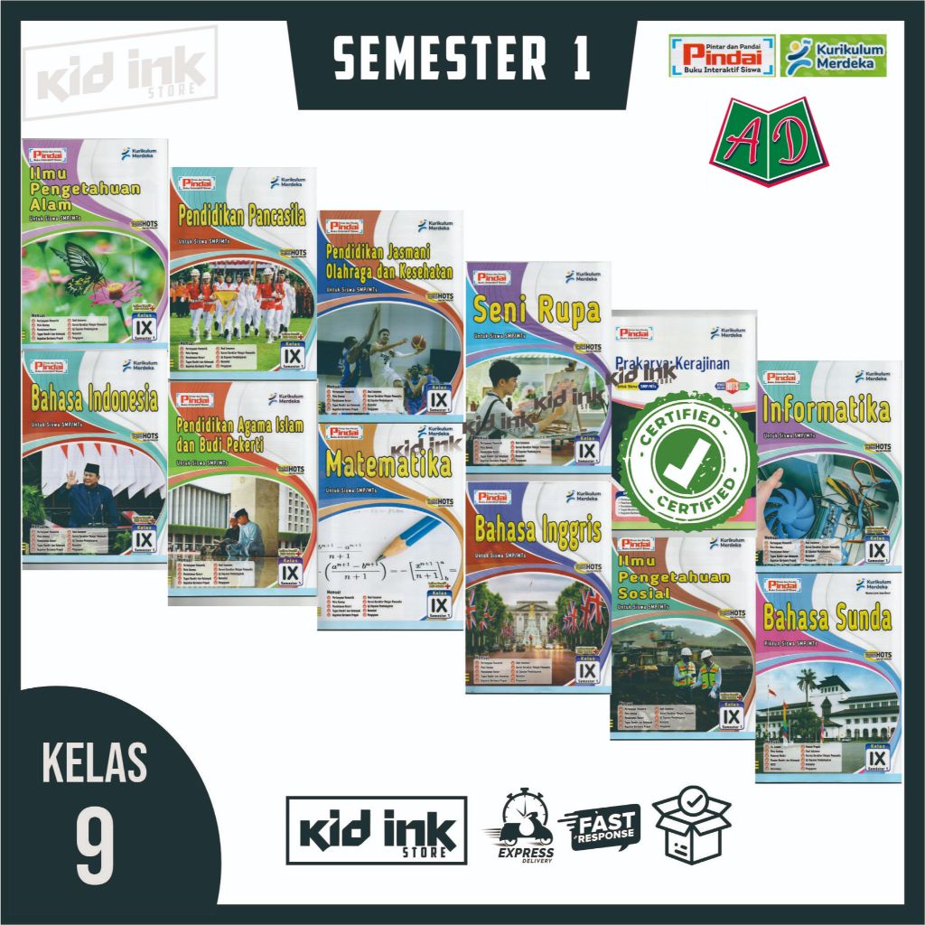 LKS PINDAI KUMER KELAS 9 SMP (ARYADUTA) SEMESTER 1