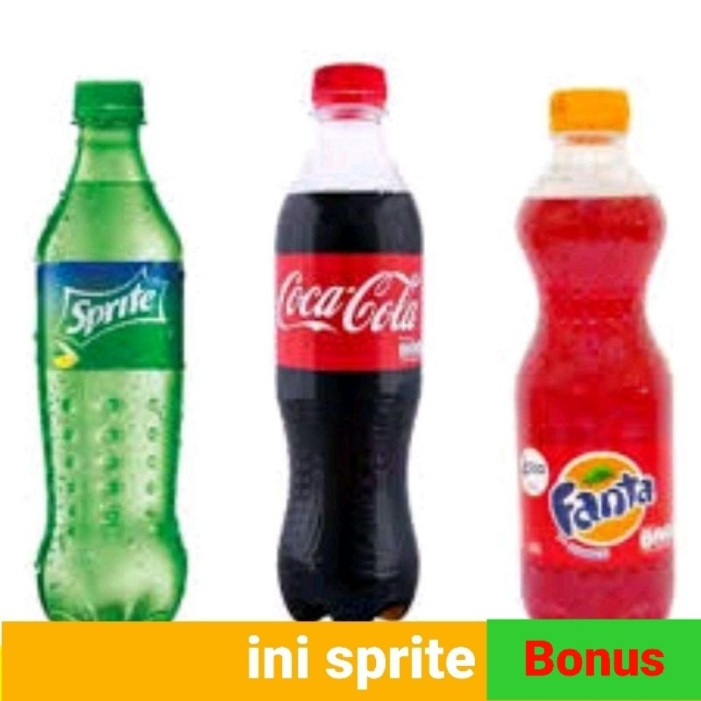 

minuman bersoda sprite coca cola fanta @250ml @390ml