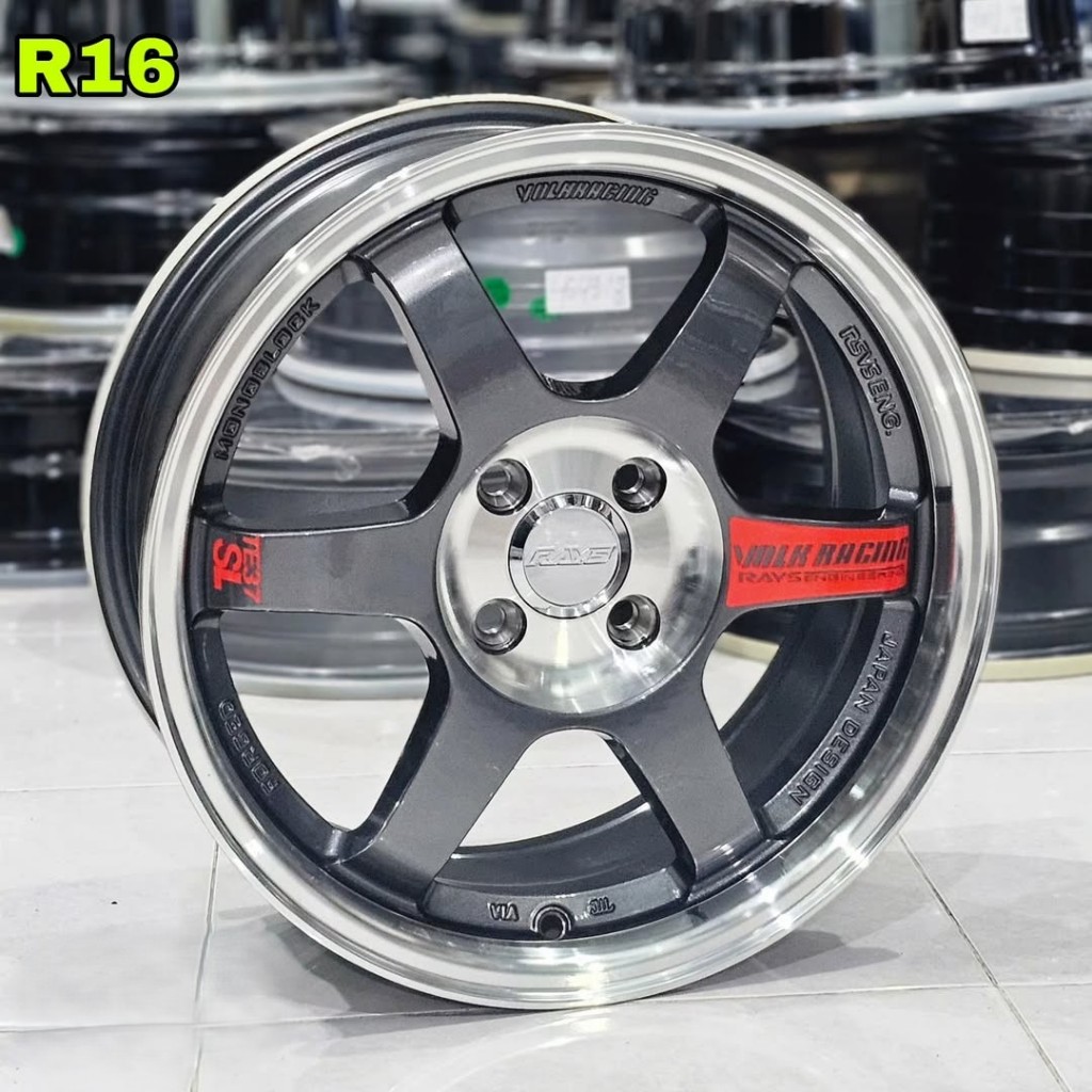 velg mobil r16 TE37 SL FLOW FORMING lebar 7 velg ring 16 mobil Baleno Raize jazz yarsi brio mobilio 