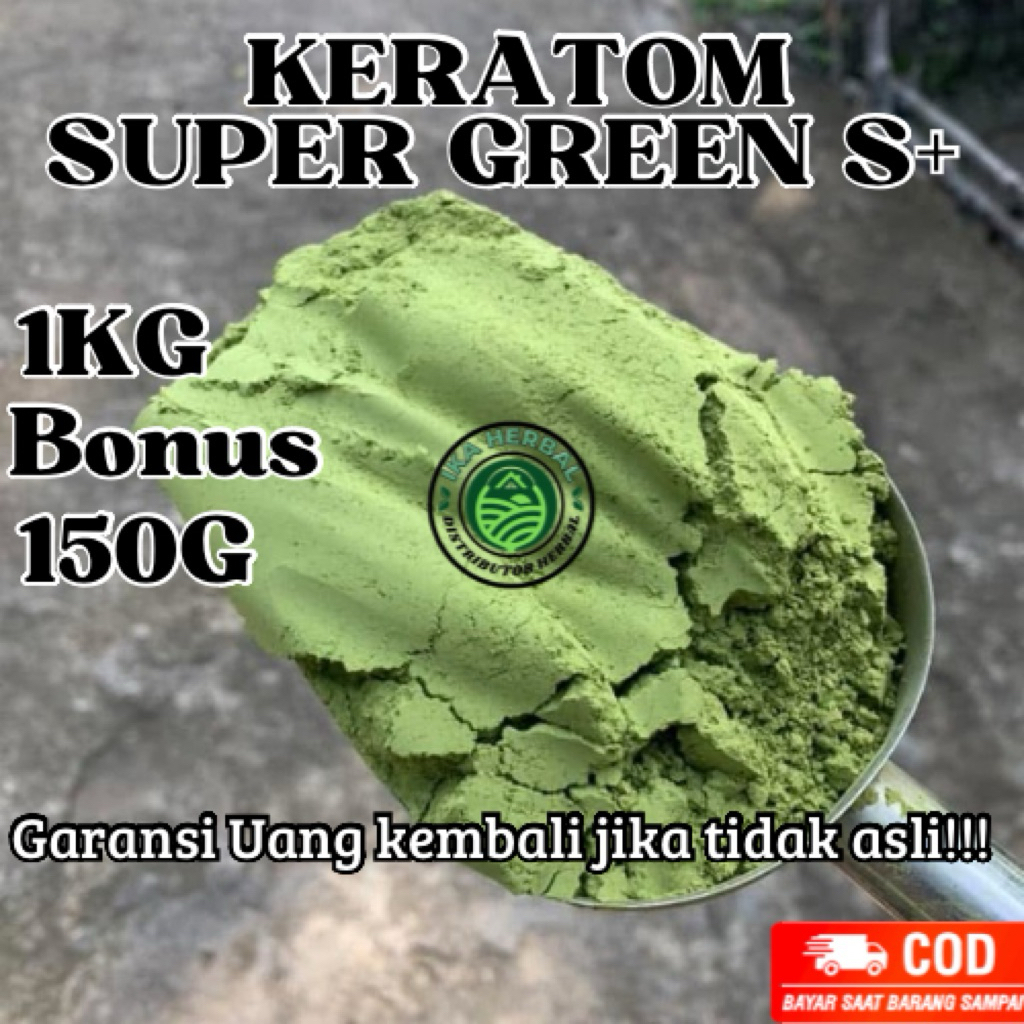 

(GERATIS 150 GRAM ) Serbuk Keratonm Bubuk Purlikk daun purlii hijau Supergreens S++