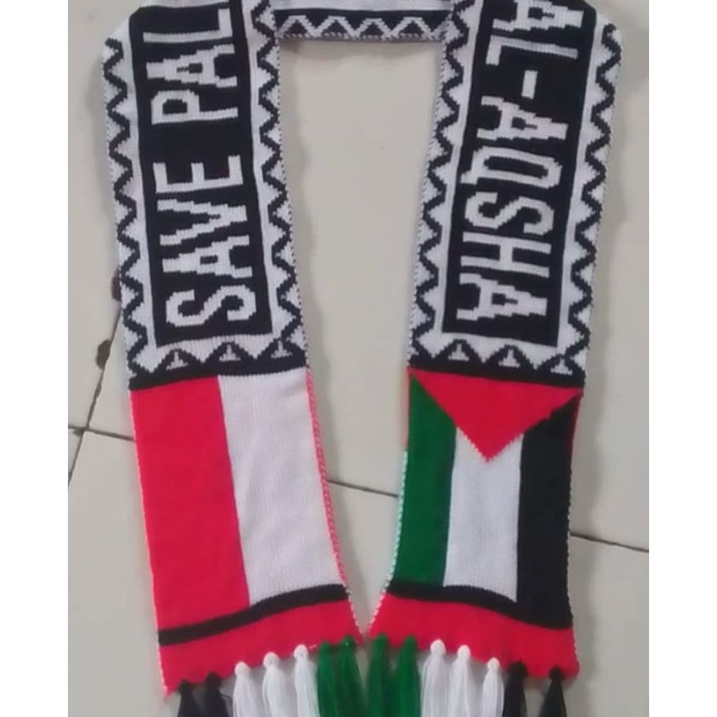 SYAL PALESTINA SYAL RAJUT PALESTINA