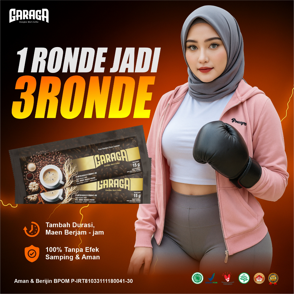 

Kopi Garaga Kopi Stamina Pria Tahan Lama 1 BOX ISI 5 SACHET Sudah BPOM