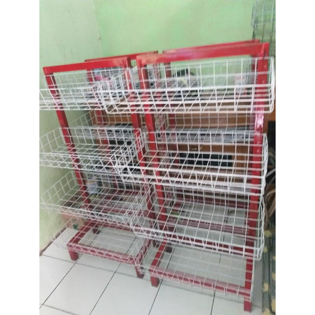 rak ciki snek 4 susun warung