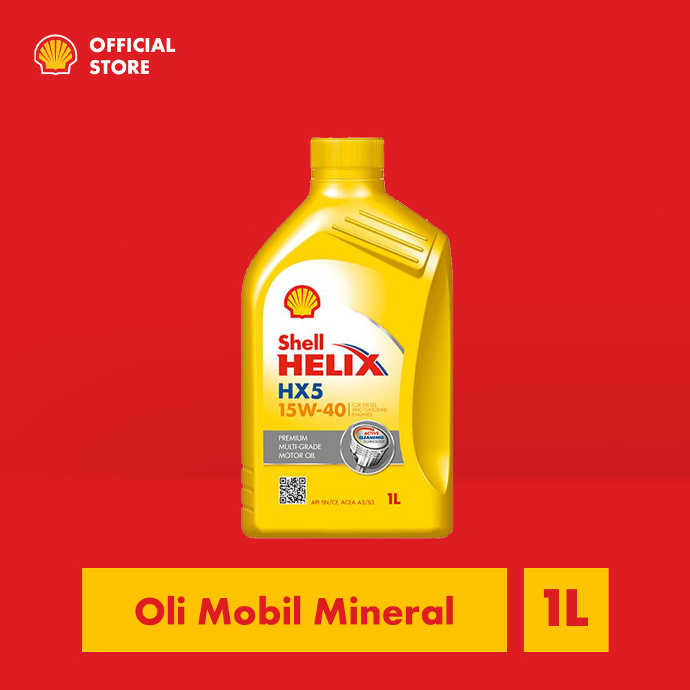 Shell Helix HX5 15W-40 (1L) Oli Mesin Mobil