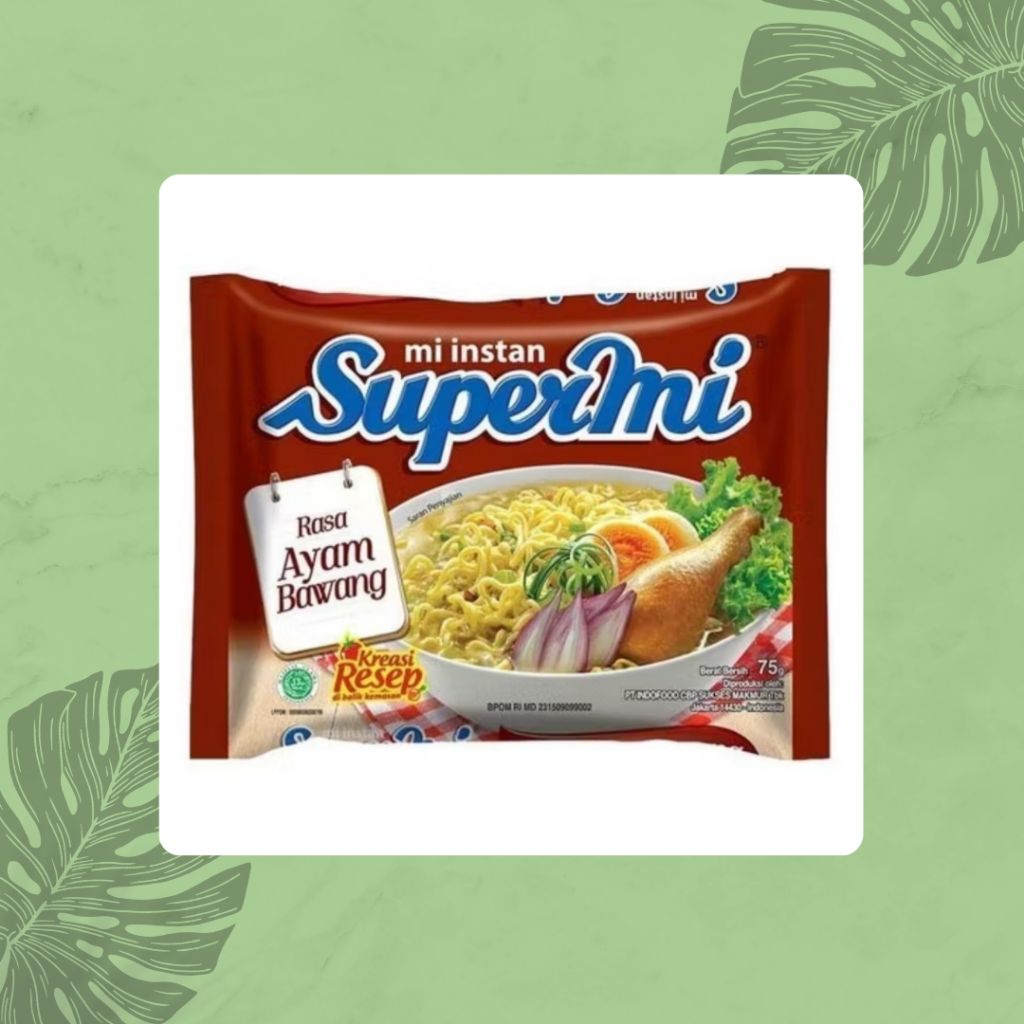 

Supermie Mie Instan Ayam Bawang 75gr