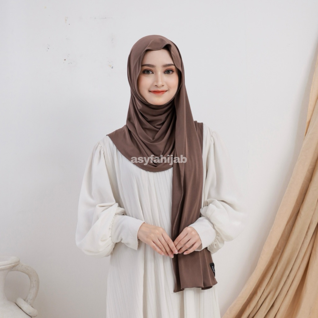 Pasmina Mamanur Jersey Panjang Jilbab Instant