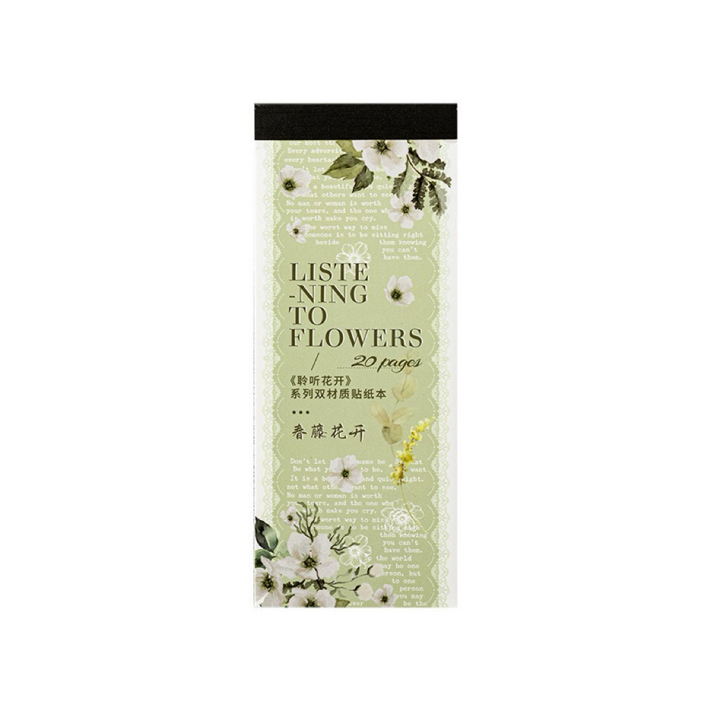 

(2EB) sticker strip transparan motif renda bunga colorful lace flower mix monokrom