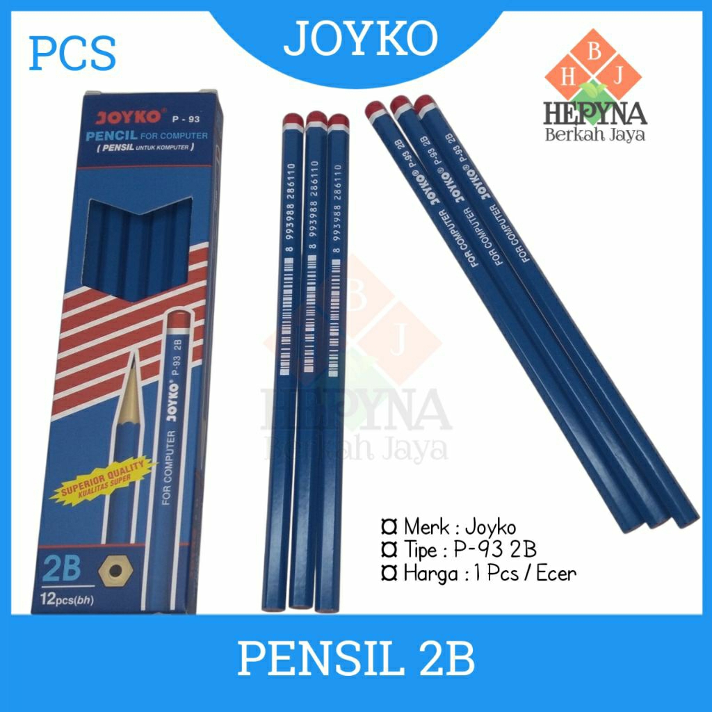 

Pensil Joyko P-93 2B Harga Satuan (1 PCS)