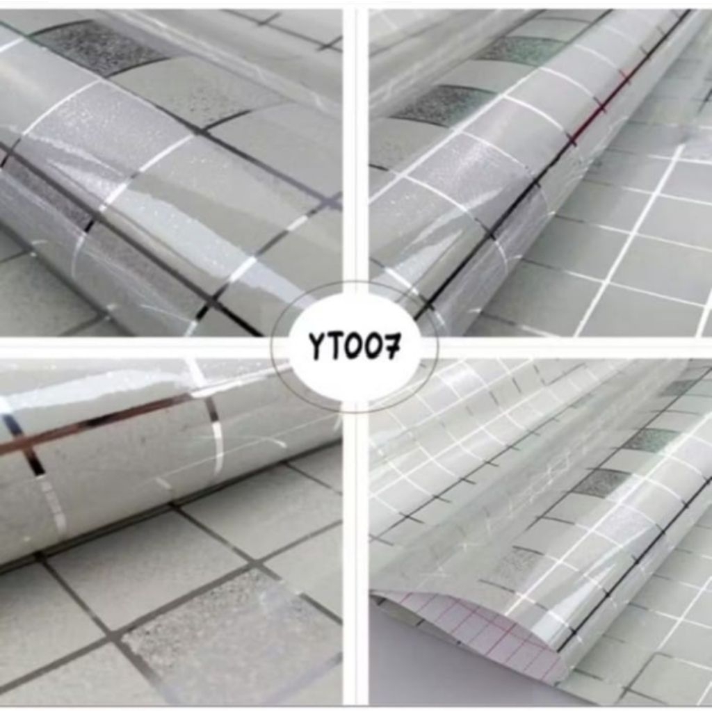 Wallpaper dapur anti air dan api anti minyak dan panas 3d panas 1 rol aesthetic vinyl marmer 10 mete