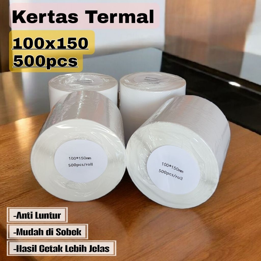 

Kertas Termal 1 Roll 150x100 Thermal 500 lbr
