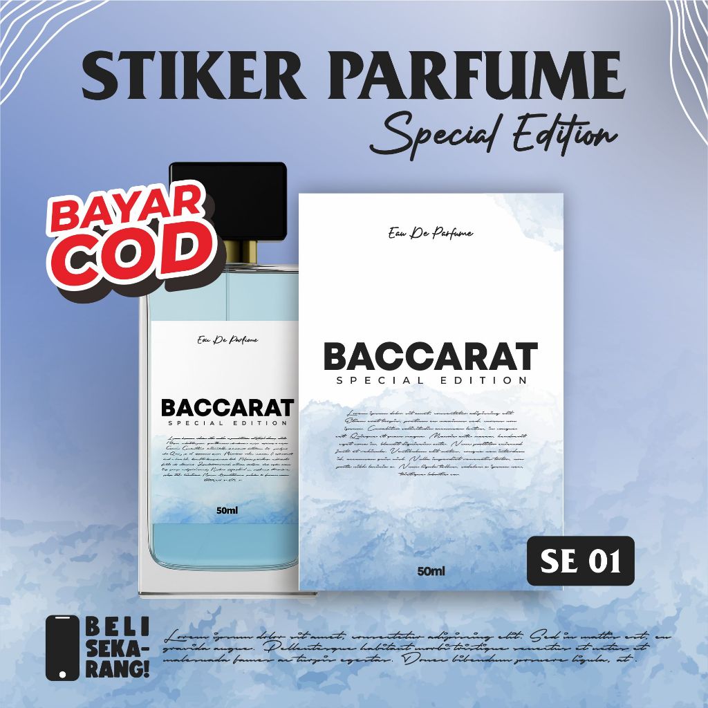 

STIKER PARFUME CUSTOME SPECIAL EDITION SE 1