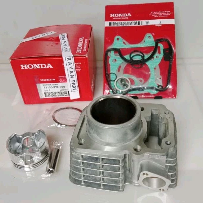 BLOK SEHER MEGAPRO NEW MEGAPRO NEW KYE KOMPLIT PLUS PISTON