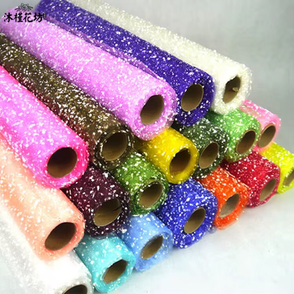 

kertas tile untuk buket KAIN TILE SALJU SNOW BUKET PITA FLOWER