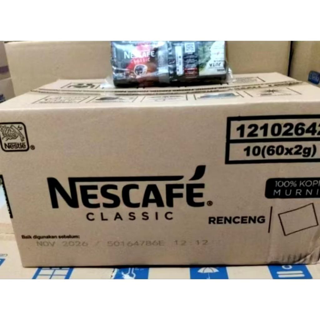 

Nescafe Classic 2gr sachet paket 1 dus (600sct)