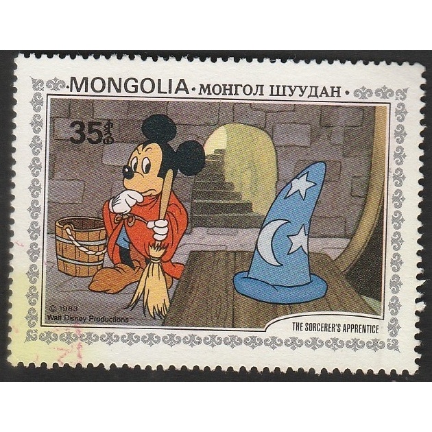 

A 10751 SATU BUAH PRANGKO MONGOLIA NOMINAL 35 MONG TEMA MICKEY DAN SAPU AJAIB DENGAN KONDISI BELUM ADA CAP