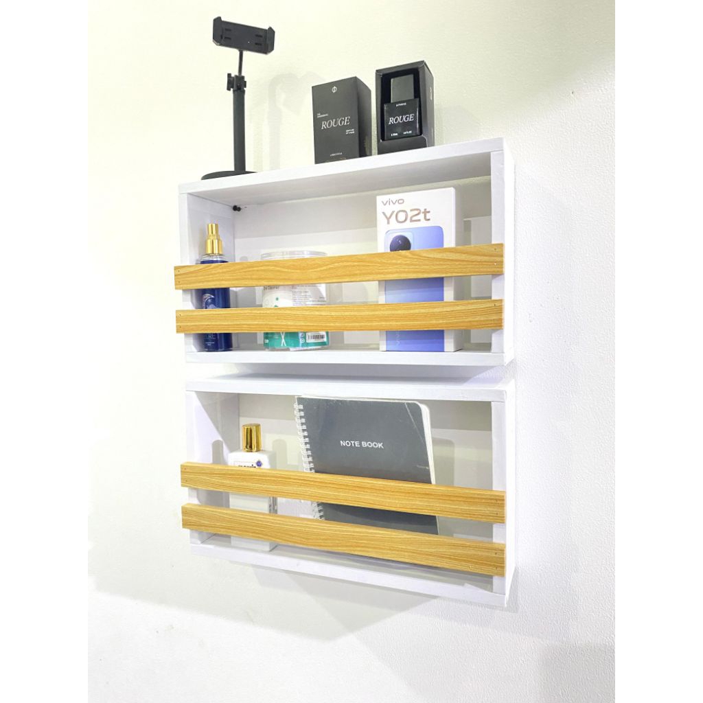 Rak Dinding Persegi Panjang Rak Buku Anak / Rak Buku Dinding Tempel