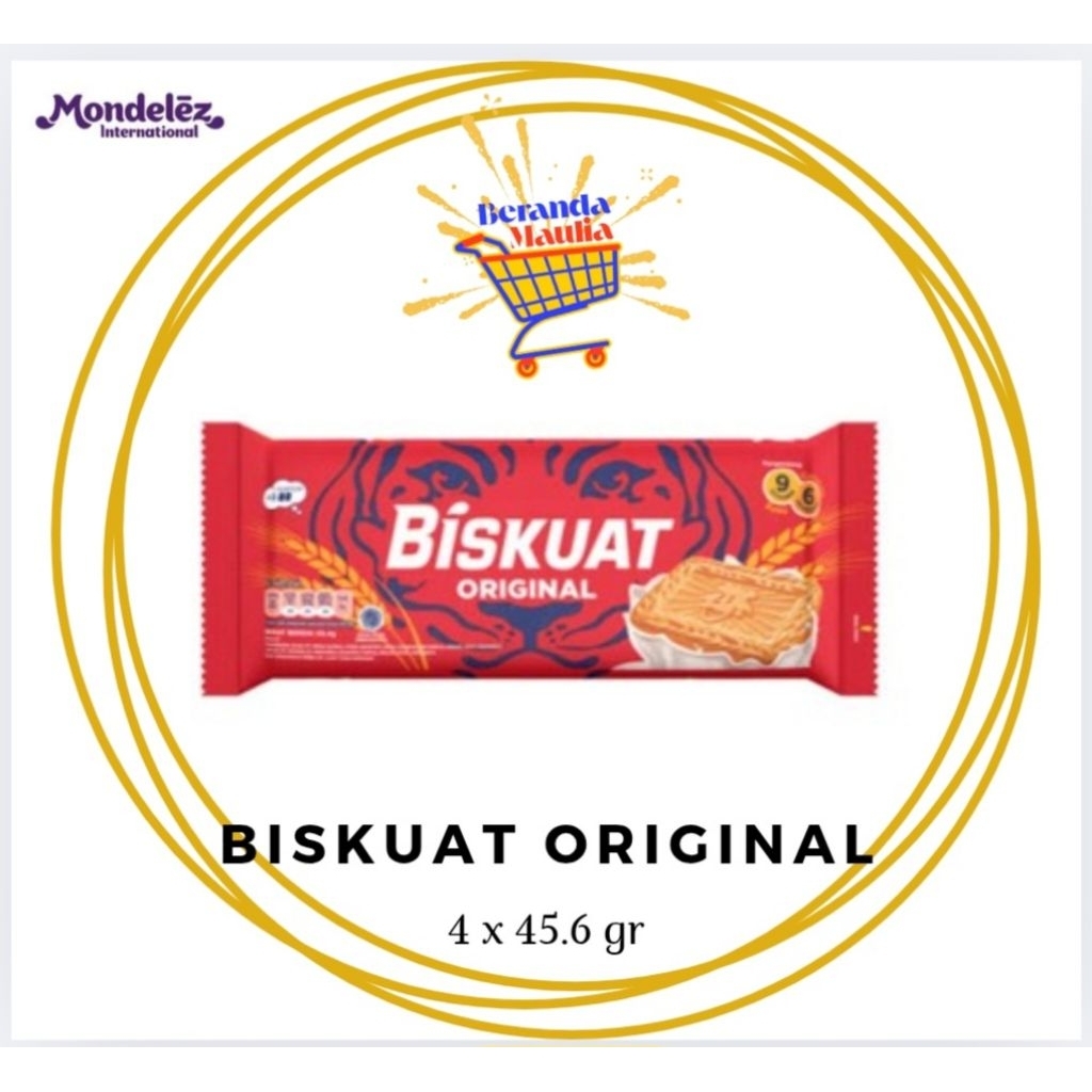 

Biskuat original / coklat kemasan renceng 45.6gr isi 4 bungkus /pack