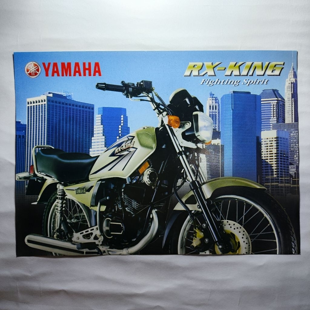 Brosur Flyer Leaflet Poster Jadul Lawas Yamaha RX King Gold Tahun 2002