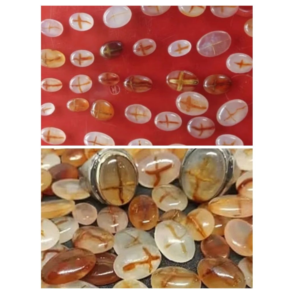 BATU CINCIN TAPAK JALAK CRYSTAL NATURAL ALAM