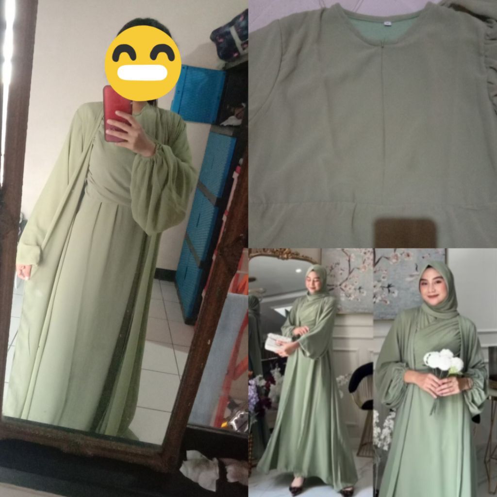 Set Abaya+Outer Free Pasmina Busui Frendly
