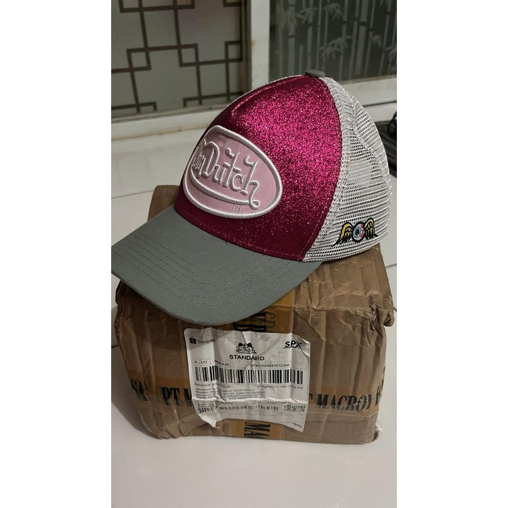 VON DUTCH CAPS GLITTER PINK