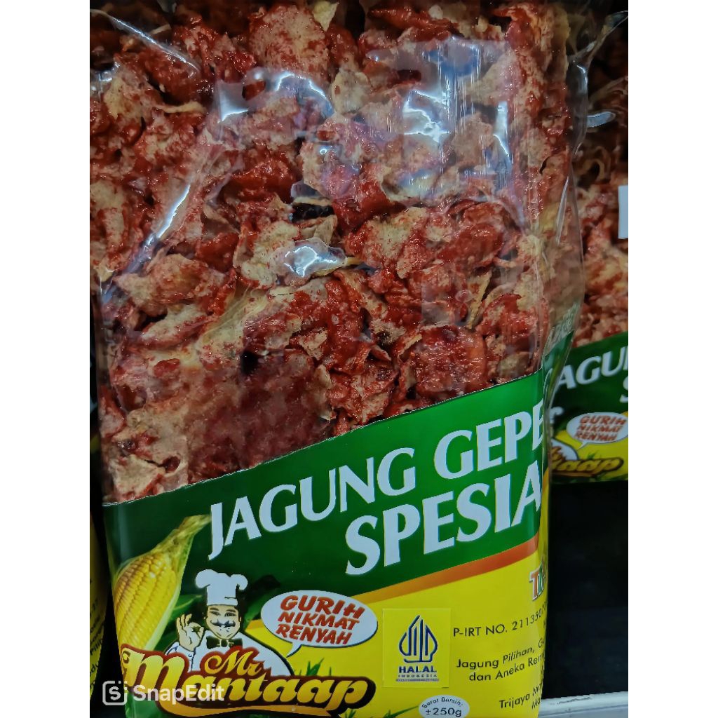 

Kripik Jagung Gepeng Spesial Pedas Manis