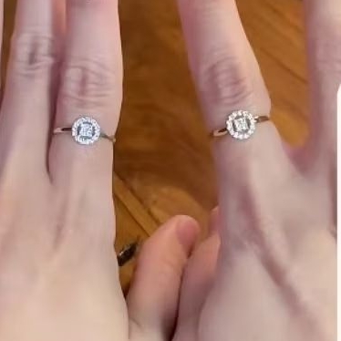 cincin emas asli kadar 10k/420 warna gold/white