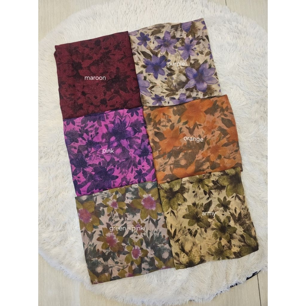 Sinarbintangbutik - Kain Kebaya Sutra Original 100%