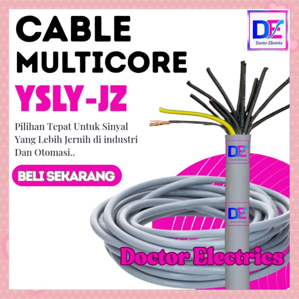 KABEL SERABUT ABU-ABU CABLE MULTICORE GREY YSLY YSLY-JZ 3 x 0,75MM 3x0.75MM 3 x 0.75MM 3 x 0,75MM 3x