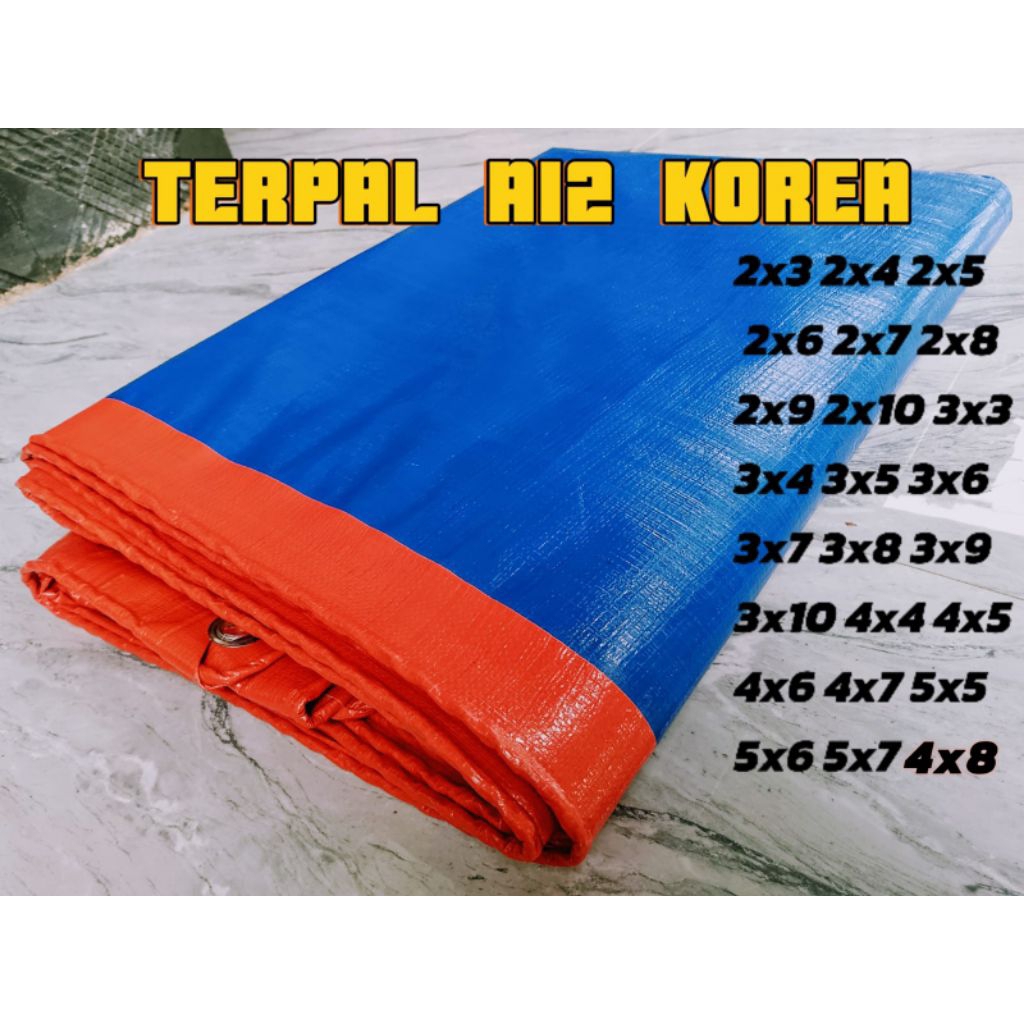 terpal plastik a12 korea tebal,anti UV tahan air