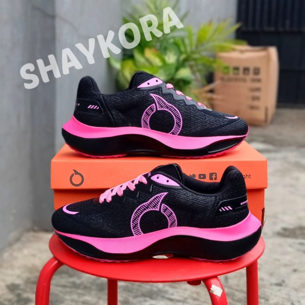 sepatu joging wanita ortuseight merah Ortus running 36-40
