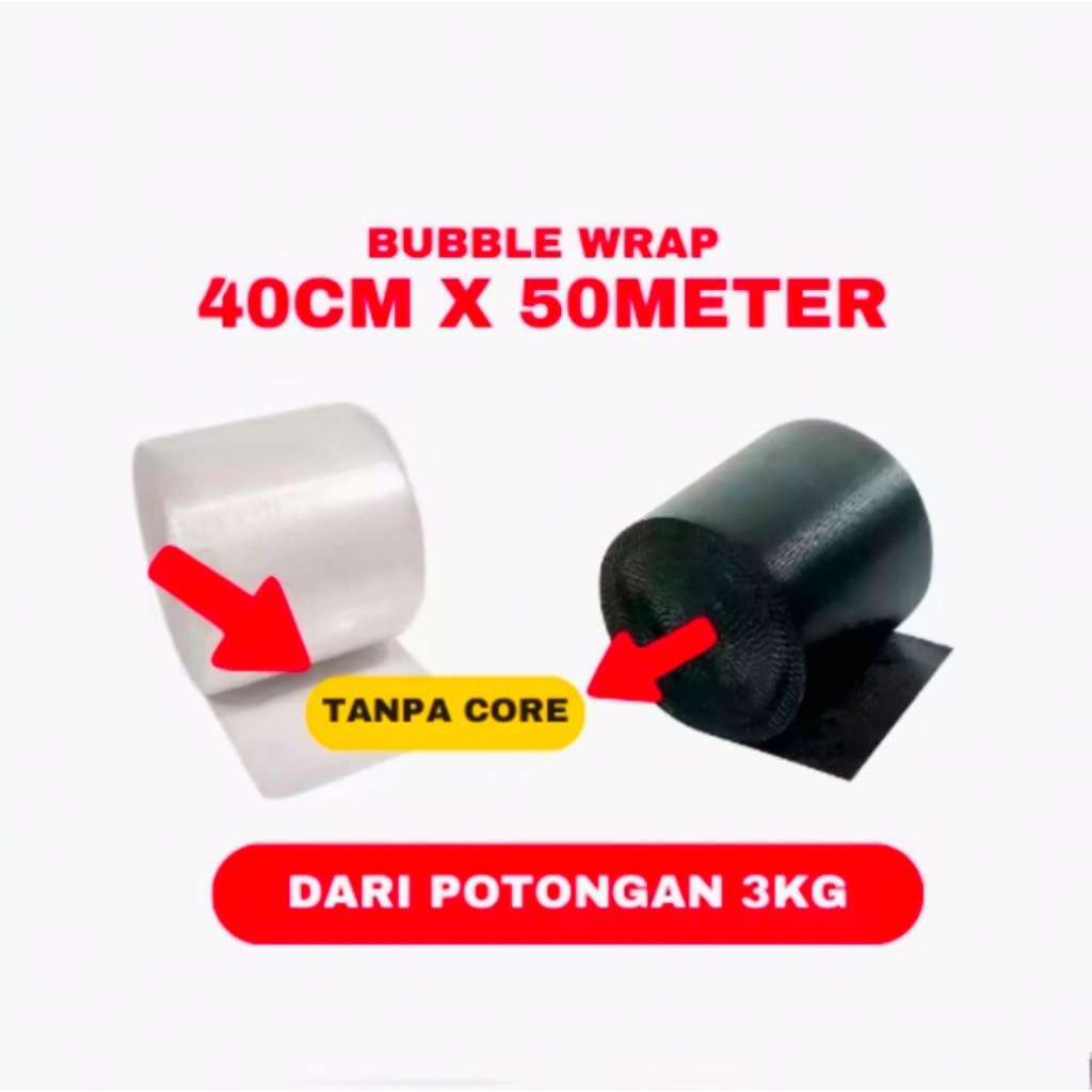 

BUBBLE WRAP HITAM 40CM X 50METER ROLLTEBAL & LENTUR