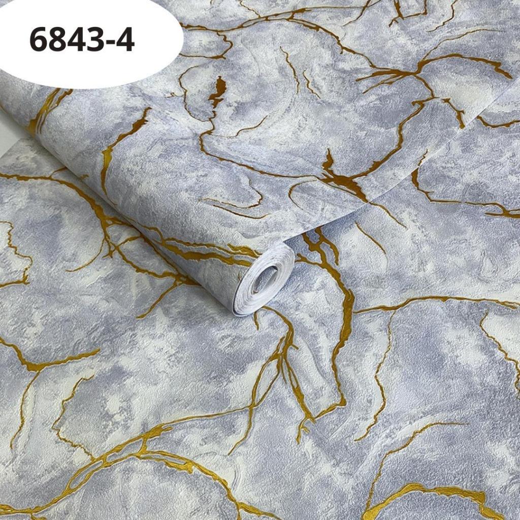 WALLPAPER DINDING MOTIF MARMER WARNA PUTIH GOLD/WALLPAPER DINDING MARMER PUTIH GOLD MODERN MEWAH/WAL