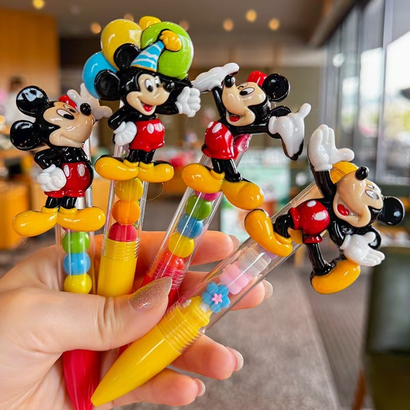 

Creative cartoon mouse image ballpoint pen cute style three-dimensional creative push button
