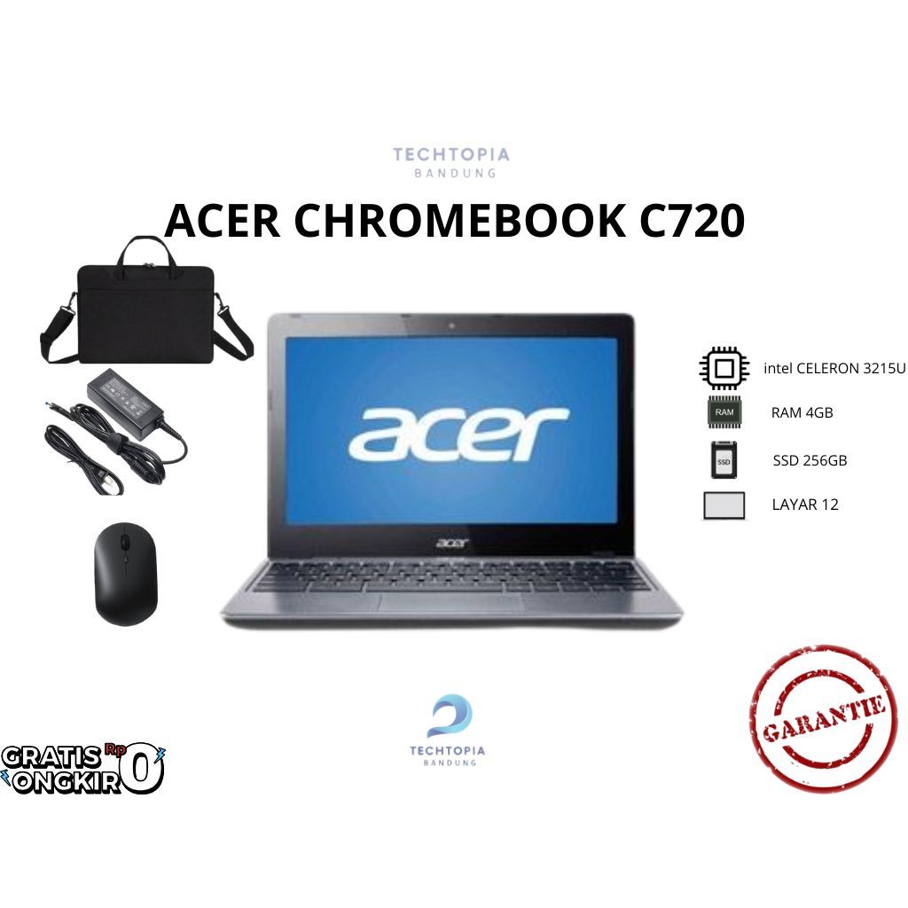 LAPTOP ACER CHROMEBOOK C720 ORIGINAL BERGARANSI