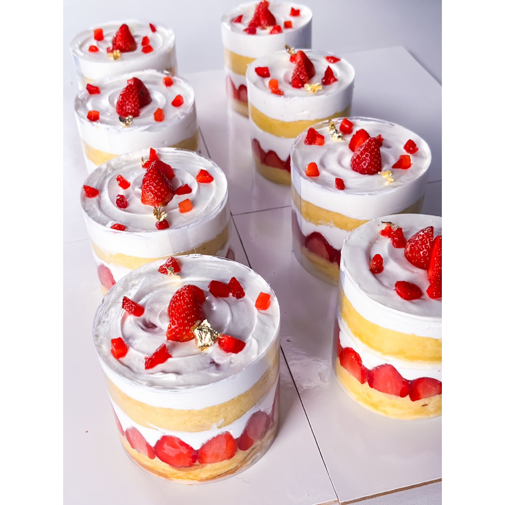 

Strawberry shortcake |hampers unik estetik|kue ultah ekonomis|