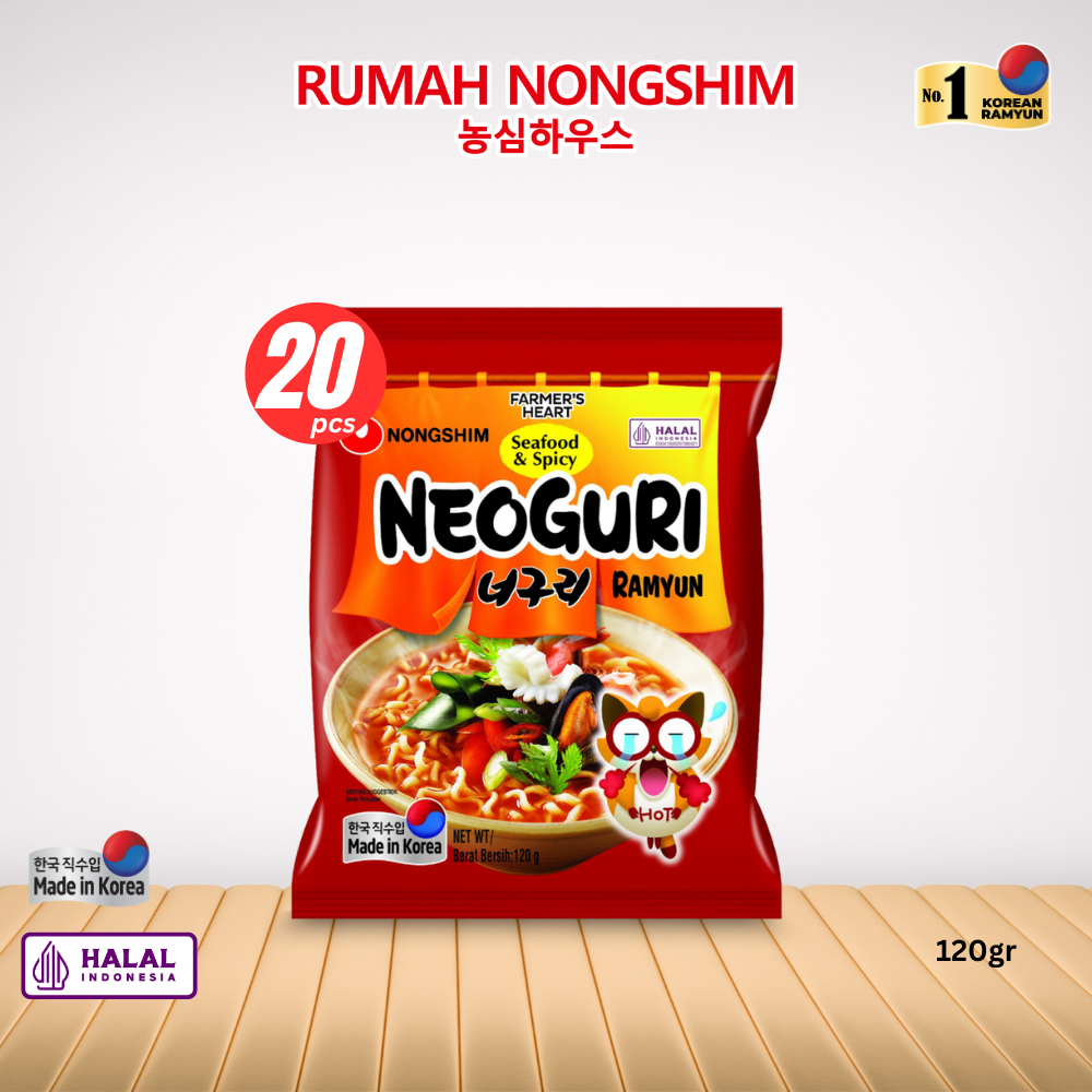 

1 DUS - Nongshim NEOGURI Seafood & Spicy Noodle [120 gram x 20 pcs]