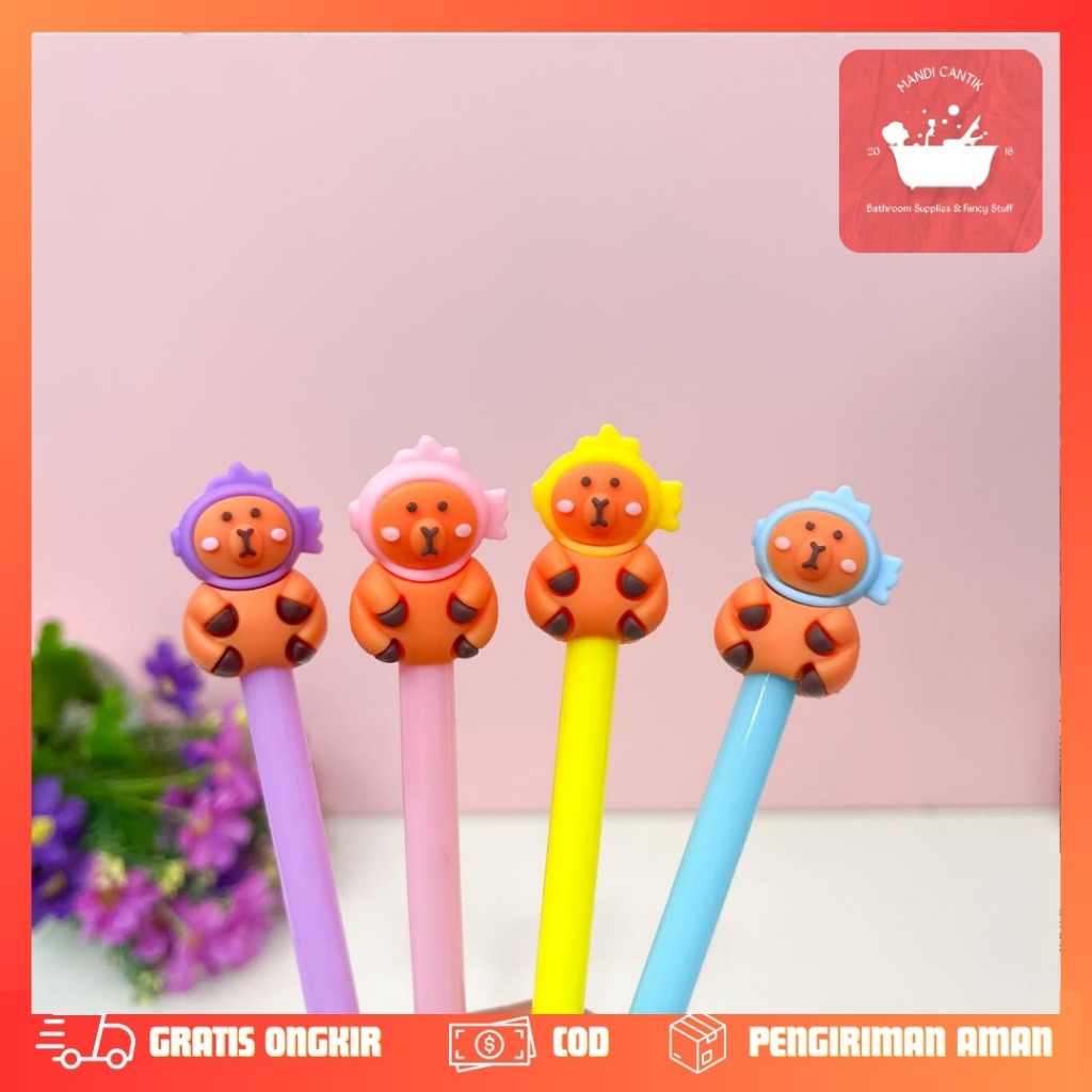 

PULPEN GEL CAPYBARA TOPI IKAN PGK-1929 PEN LUCU IMUT KADO UNIK SOUVERNIR