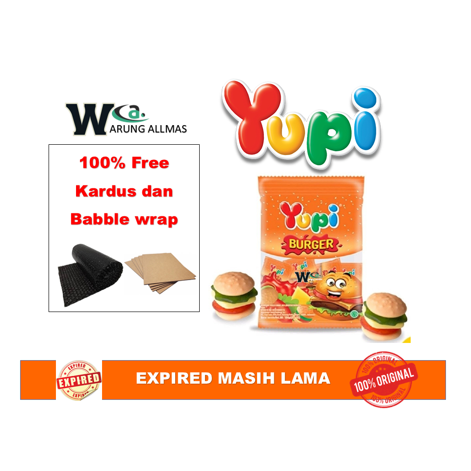 

Promo / Diskon / Hemat Yupi Permen Bentuk Burger