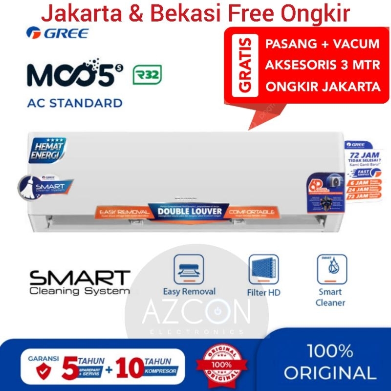 +PASANG AC Gree 1/2 PK Standard R32