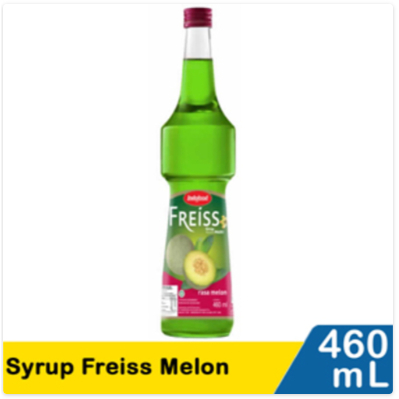 

Indofood freiss sirup rasa melon diperkaya madu dan gula murni.